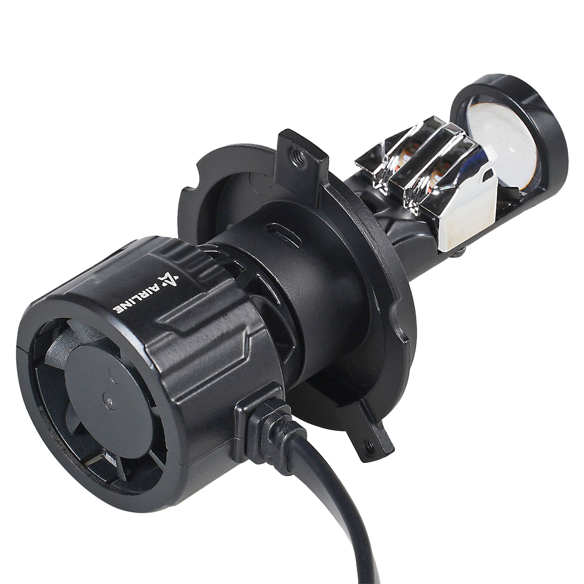 Лампа светодиодная H4 ECO LENS, 45Вт, 5700Лм (2850Лм x 2), 6500К (Белый), 12/24В, комплект 2 шт.