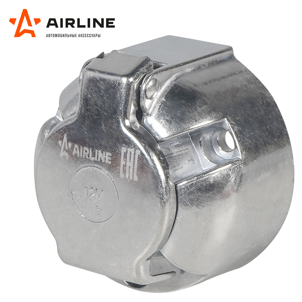 Розетка фаркопа 12В 7 контактов металл "ЛАЙТ"