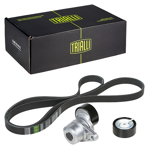 Ремкомплект привода для автомобилей Лада Largus (12-)/Logan (04-) 1.6i [К4M; К7M] A/C ГУР (ремень 6PK1822 + натяжитель + опорный ролик)