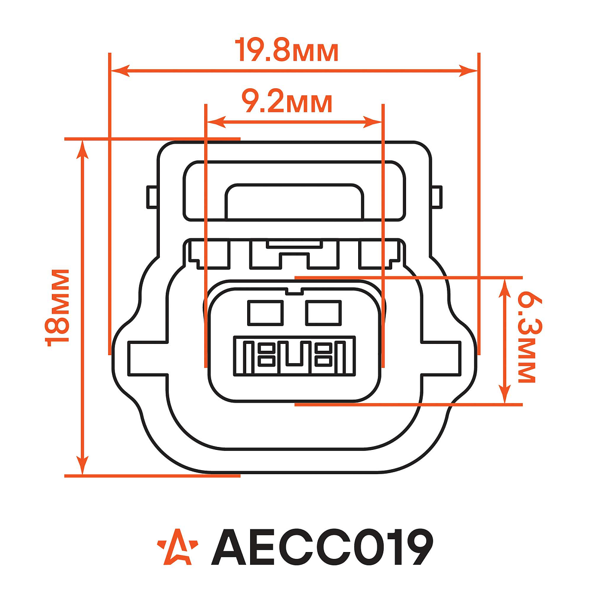 Разъём 2 pin с проводами для датчика ABS Лада, Renault, Nissan; для датч. темп. охл. жид. Renault