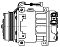Компрессор кондиционера для автомобилей Ducato III (06-)/Daily IV (06-) 2.3JTD/3.0JTD