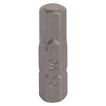 Бита вставка HEX 6мм 1/4", L=25мм