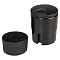 Пепельница "Элит" прорезиненная с крышкой, цвет черный