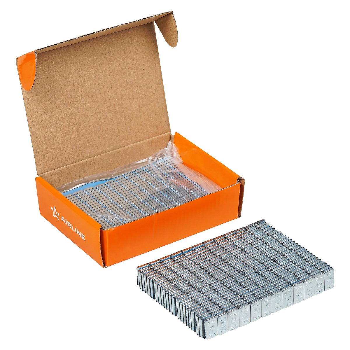 Груз балансировочный самоклеящийся стальной PRO 12*5гр, 50 шт., скотч NORTON