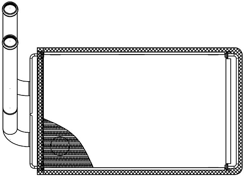 Радиатор отопителя для автомобилей Captiva (06-)/Antara (06-)