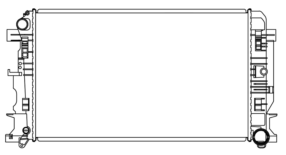 Радиатор охлаждения для автомобилей Volkswagen Crafter (06-) 2.5D