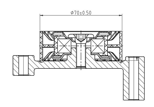 Ролик приводного ремня для автомобилей Volvo XC90 (15-) 2.0T Twin Turbo (опорный) одинарный