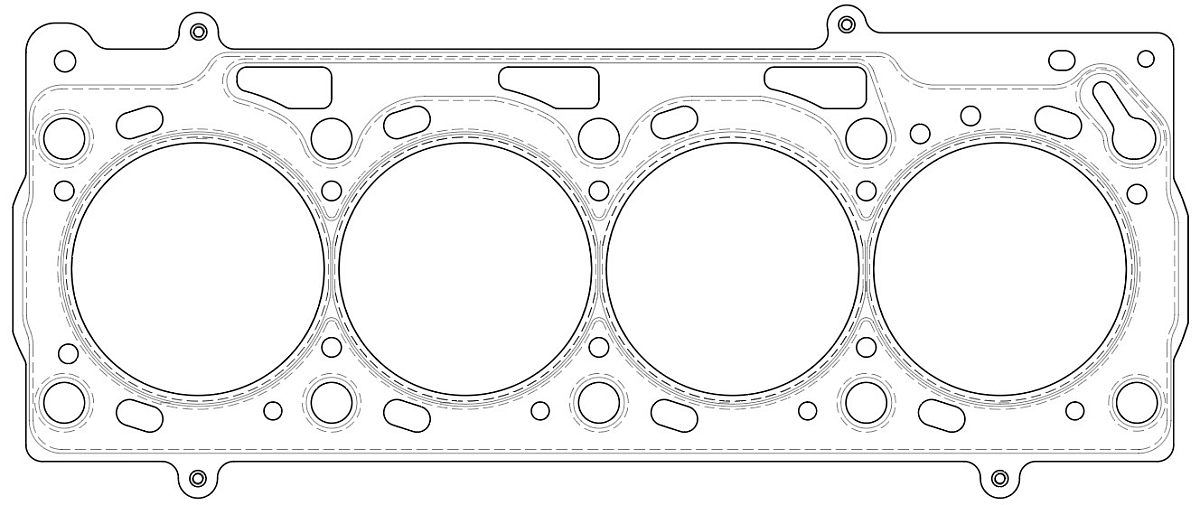 Прокладка ГБЦ для а/м Skoda Octavia A4 (96-)/(04-)/Fabia (99-)/Roomster (06-) 1.4i