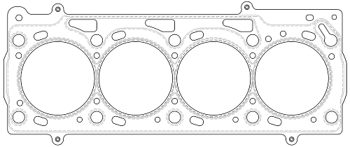 Прокладка ГБЦ для а/м Skoda Octavia A4 (96-)/(04-)/Fabia (99-)/Roomster (06-) 1.4i