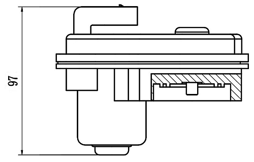 Электродвигатель стояночного тормоза для автомобилей Chery Tiggo 4 Pro (20-)