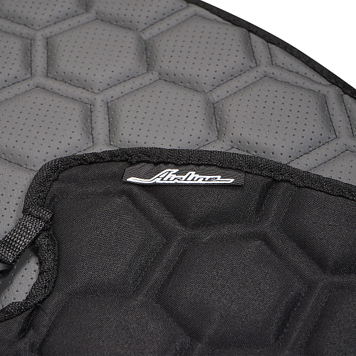 Накидка "Алькантара", задняя (3 предмета), экокожа с перфорацией, серая