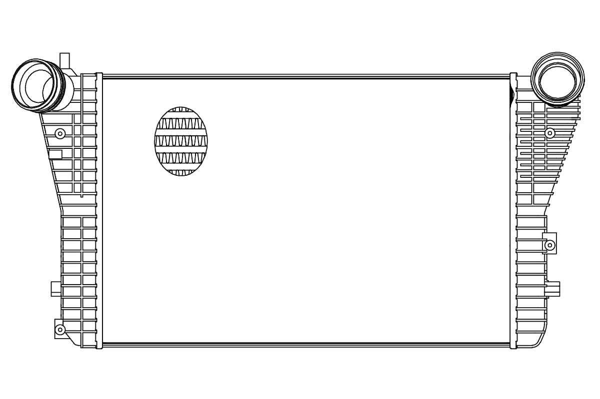 ОНВ (радиатор интеркулера) для автомобилей Tiguan (08-)/Passat (05-)/Jetta (05-)