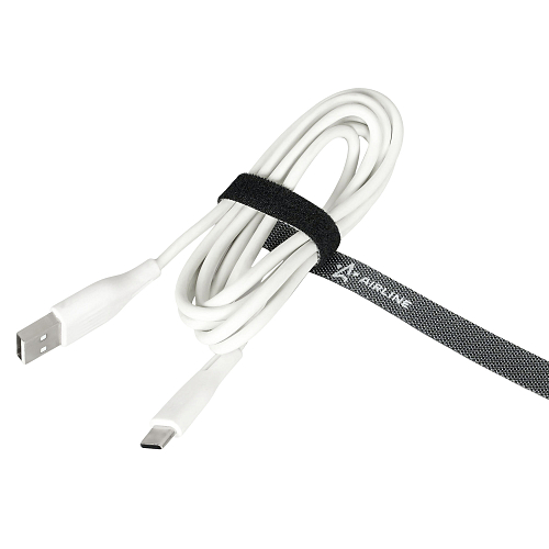 Лента-липучка для стяжки (жгутирования) кабелей 10мм*5м, черная