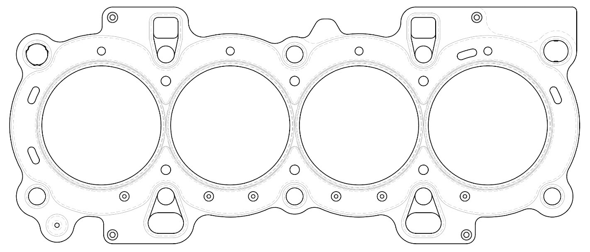 Прокладка ГБЦ для а/м Ford Fusion (02-)/Fiesta (01-)/Focus I (98-) 1.6i [FYJA...] (до 11/02)
