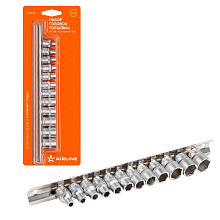 Набор головок 1/4"DR шестигранных 12пр. (4-13мм)