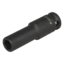 Головка ударная торцевая 3/8"DR шестигранная глубокая 9мм, L=65мм