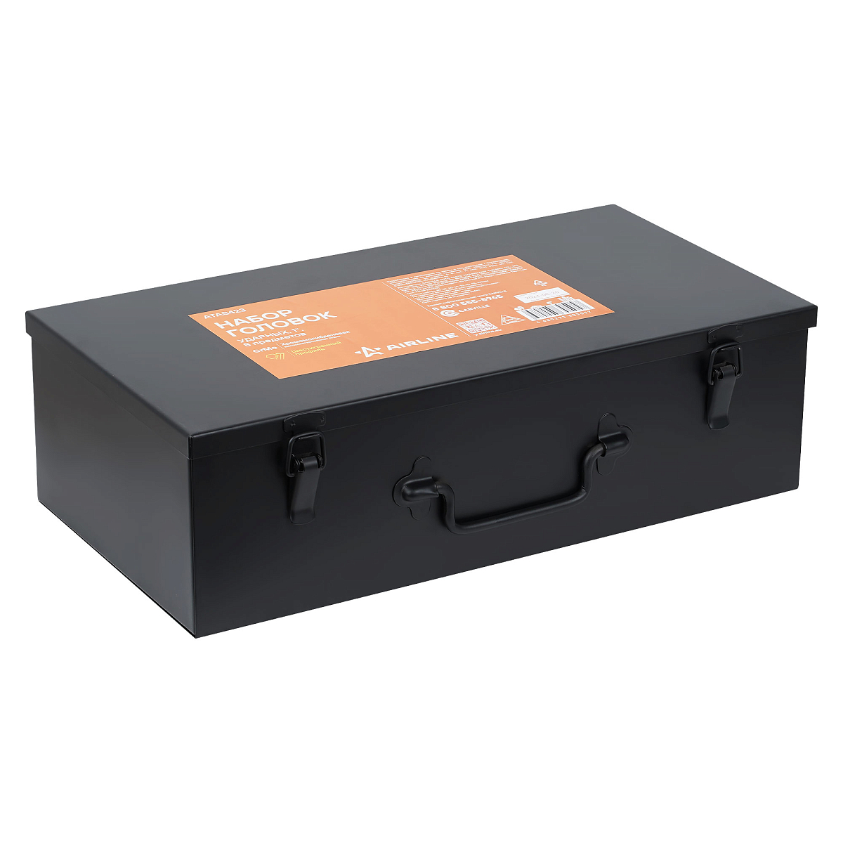 Набор головок ударных 1"DR L=90мм и L=120мм, 8пр. (50-100мм) металл.кейс