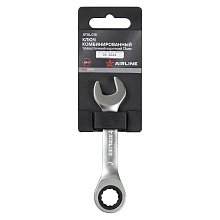 Ключ комбинированный трещоточный короткий 12мм PRO, пласт.подвес