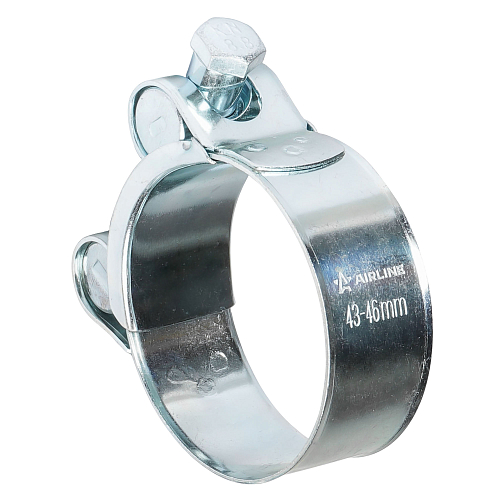 Хомут силовой 43-46/20мм, шарнирный, W1(оцинк.)