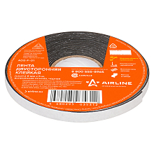 Лента двусторонняя клейкая (скотч), 8мм*5м, EVA вспененная основа, черная