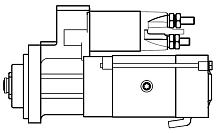 Стартер для автомобилей Sitrak C7H/Howo T5G с дв. MC07 5кВт