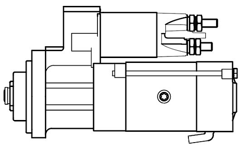 Стартер для автомобилей Sitrak C7H/Howo T5G с дв. MC07 5кВт