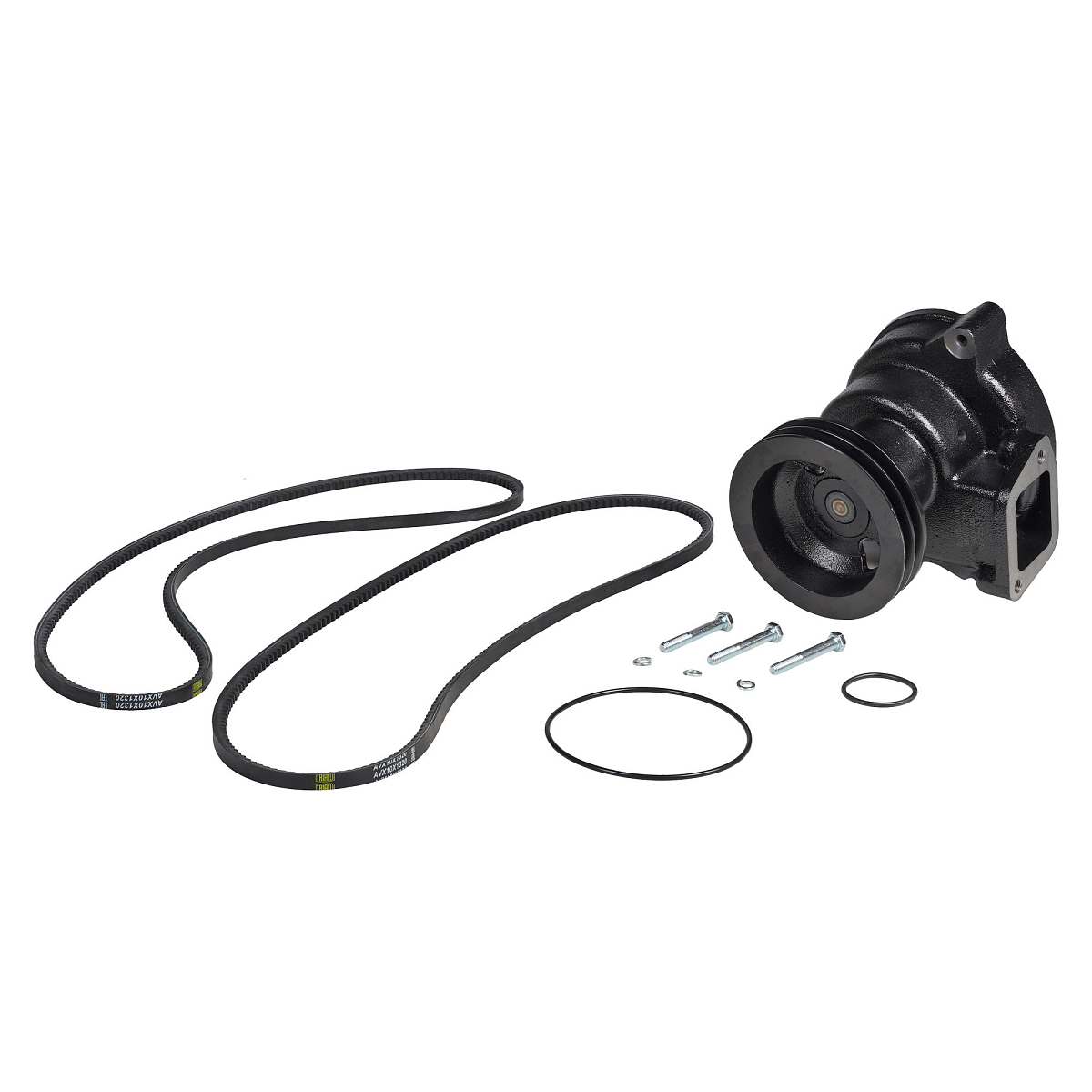 Насос водяной для а/м КАМАЗ 740.10 (комплект с 2 ремнями AVX10X1320