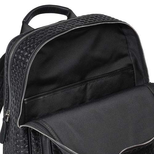 Рюкзак кожаный чёрный CR