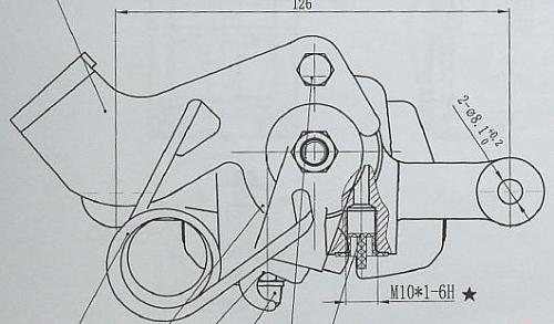 Суппорт тормозной для автомобилей Hyundai Solaris (10-) задний правый d=34мм (без скобы)