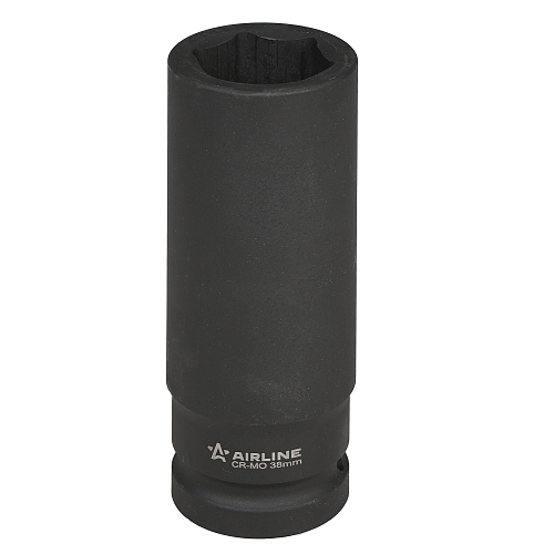 Головка ударная торцевая 1"DR шестигранная 38мм, L=160мм