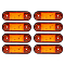 Огонь габаритный светодиодный, 12/24В, оранжевый, комплект 8 шт. МП-серия