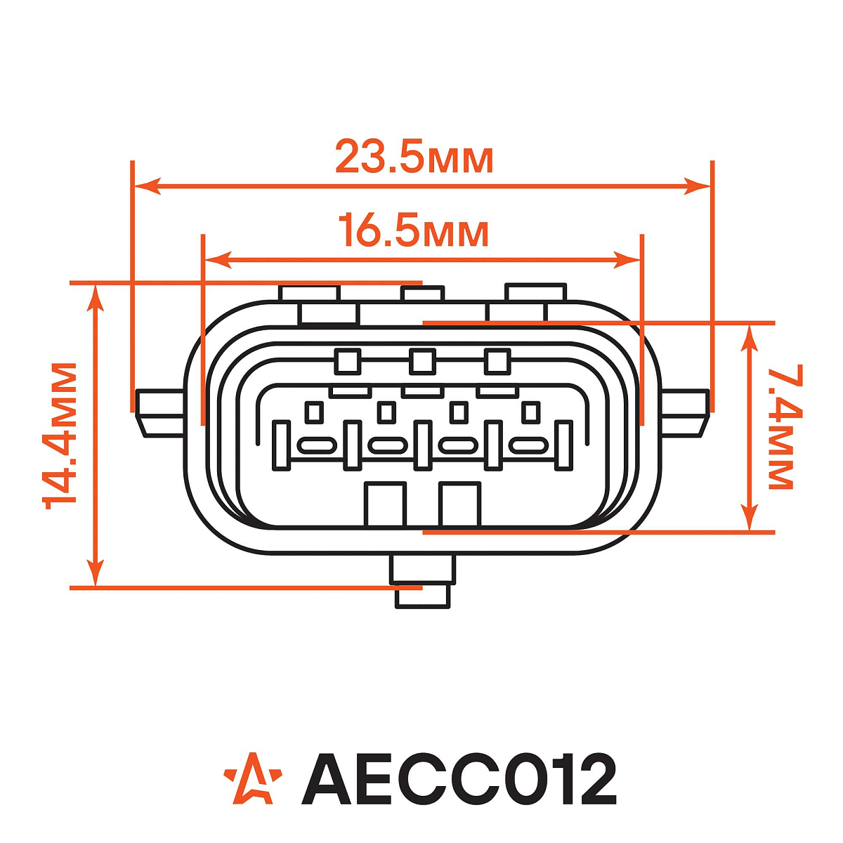 Разъём 4 pin с проводами для датчика кислорода Лада, Renault