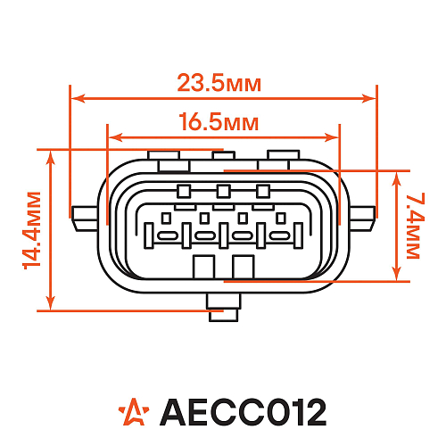 Разъём 4 pin с проводами для датчика кислорода Лада, Renault