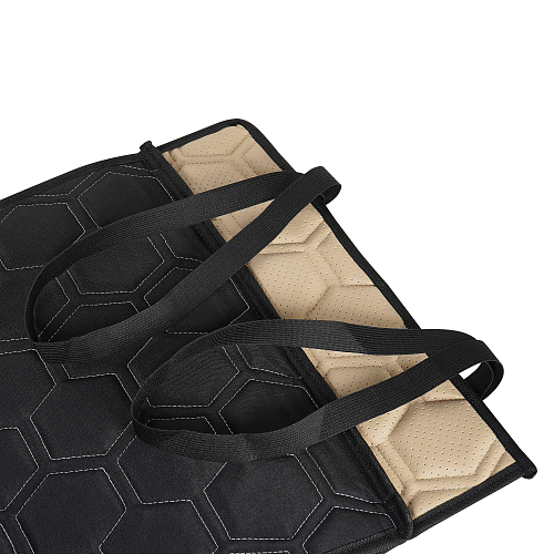 Накидки "Алькантара", передние (2 шт.), экокожа с перфорацией, бежевые