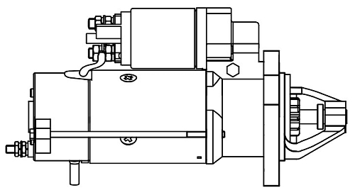 Стартер для спецтехники JCB 3CX/4CX с дв. Diesel Max 4,2кВт