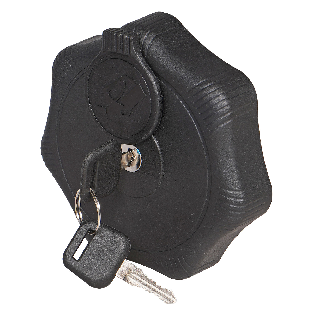 Крышка бензобака 80мм с замком, пластиковая/металлическая для а/м Volvo/DAF/MB/MAN/Камаз