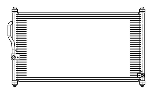 Радиатор кондиционера для автомобилей CR-V (95-) 2.0i