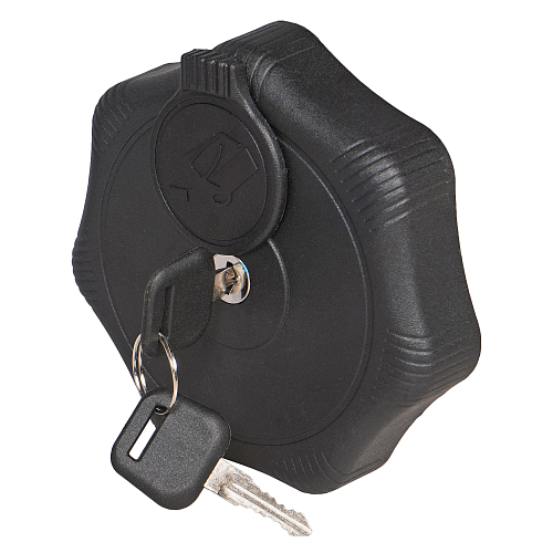 Крышка бензобака 80мм с замком, пластиковая/металлическая для а/м Volvo/DAF/MB/MAN/Камаз