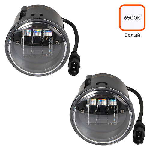Фары противотуманные светодиодные для Nissan, Infiniti, 32Вт (16Вт x 2), H11, Белый, комплект 2 шт.