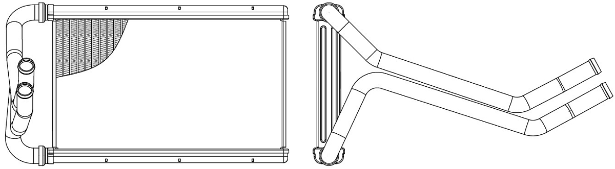 Радиатор отопителя для а/м Kia Mohave (08-) 3.0TD