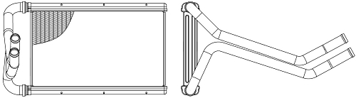 Радиатор отопителя для а/м Kia Mohave (08-) 3.0TD
