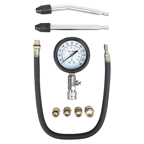 Компрессометр для бензиновых двигателей PRO, набор 8пр., кейс