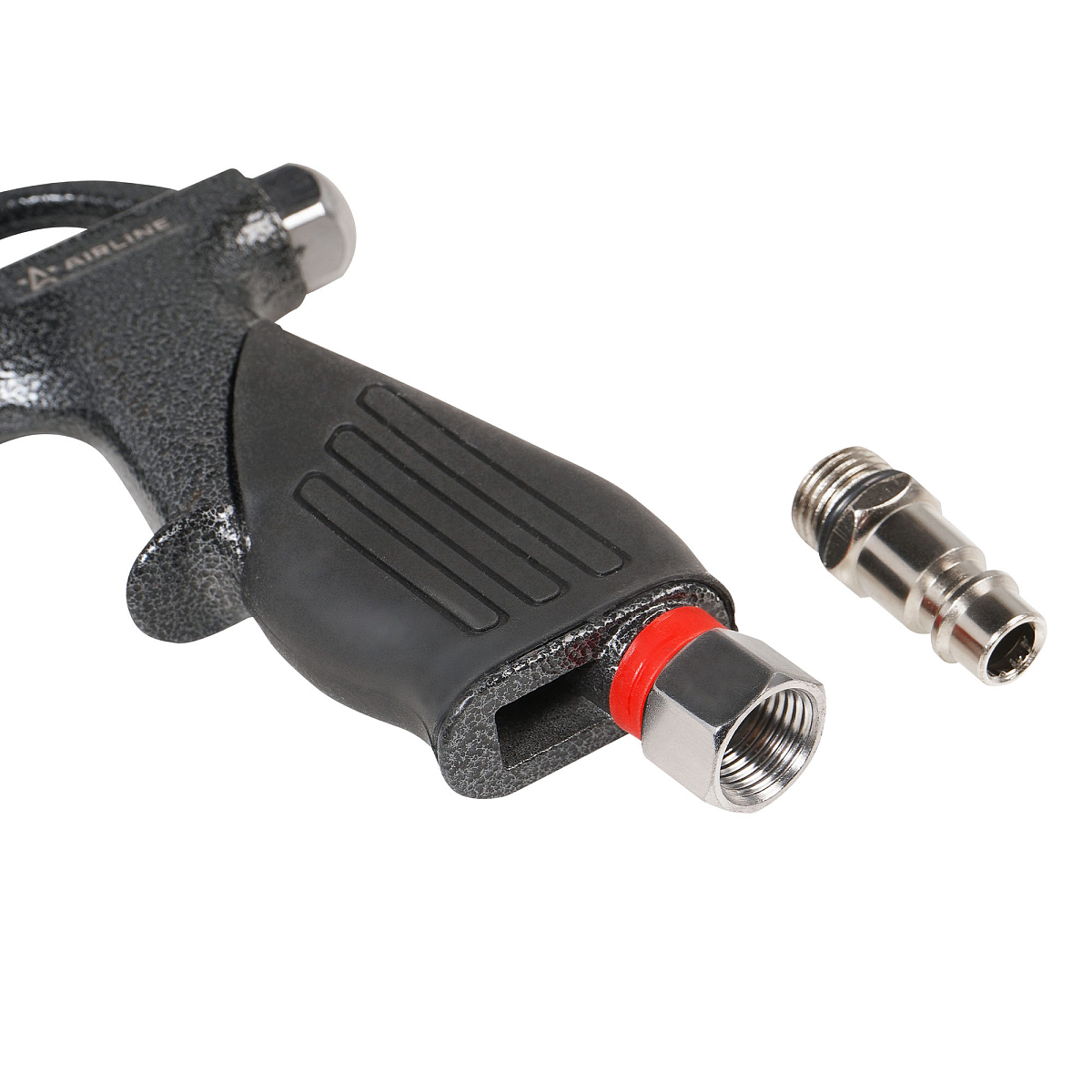 Пистолет продувочный пневматический металл. L=110мм PRO прорезиненная рукоятка