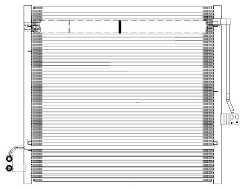 Радиатор кондиционера для автомобилей Mercedes-Benz ML (W166) (11-)/GL (X166) (12-) AT