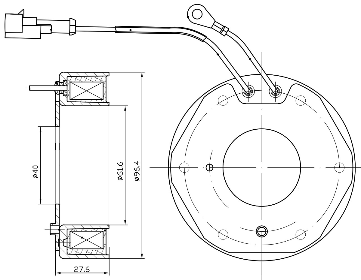 Катушка электромагнитная компрессора кондиционера для автомобилей Iveco Stralis (02-)