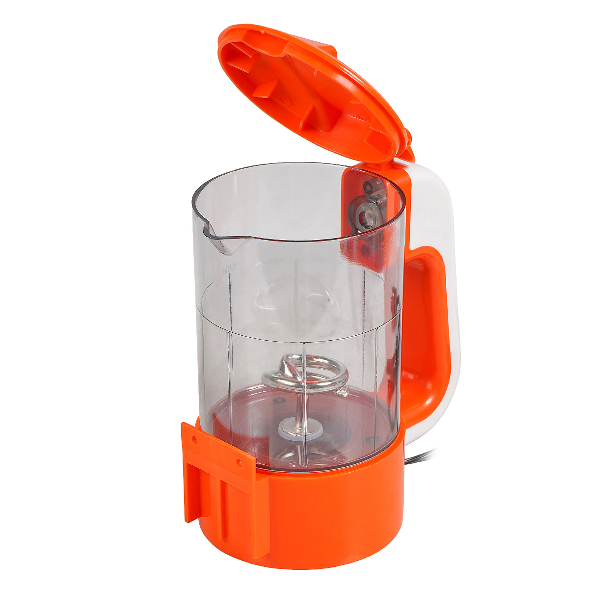 Чайник автомобильный 12В прозрачный/оранжевый пластик