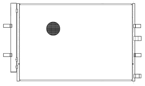 Радиатор кондиционера для автомобилей Transit (13-) 2.2 TDCI