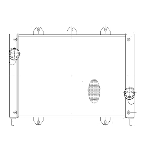 ОНВ (радиатор интеркулера) для автомобилей ГАЗель-Бизнес Cummins (тип TRM)