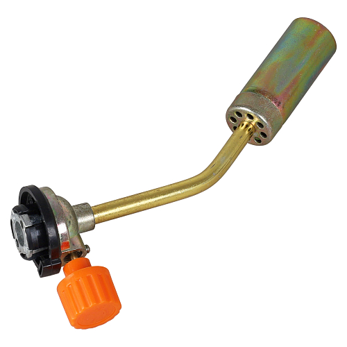 Горелка газовая на цанговый баллон, ручной поджиг, 20*6,8*4 см