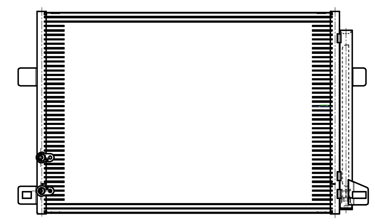 Радиатор кондиционера для автомобилей Amarok (08-) 2.0i/2.0D/3.0D